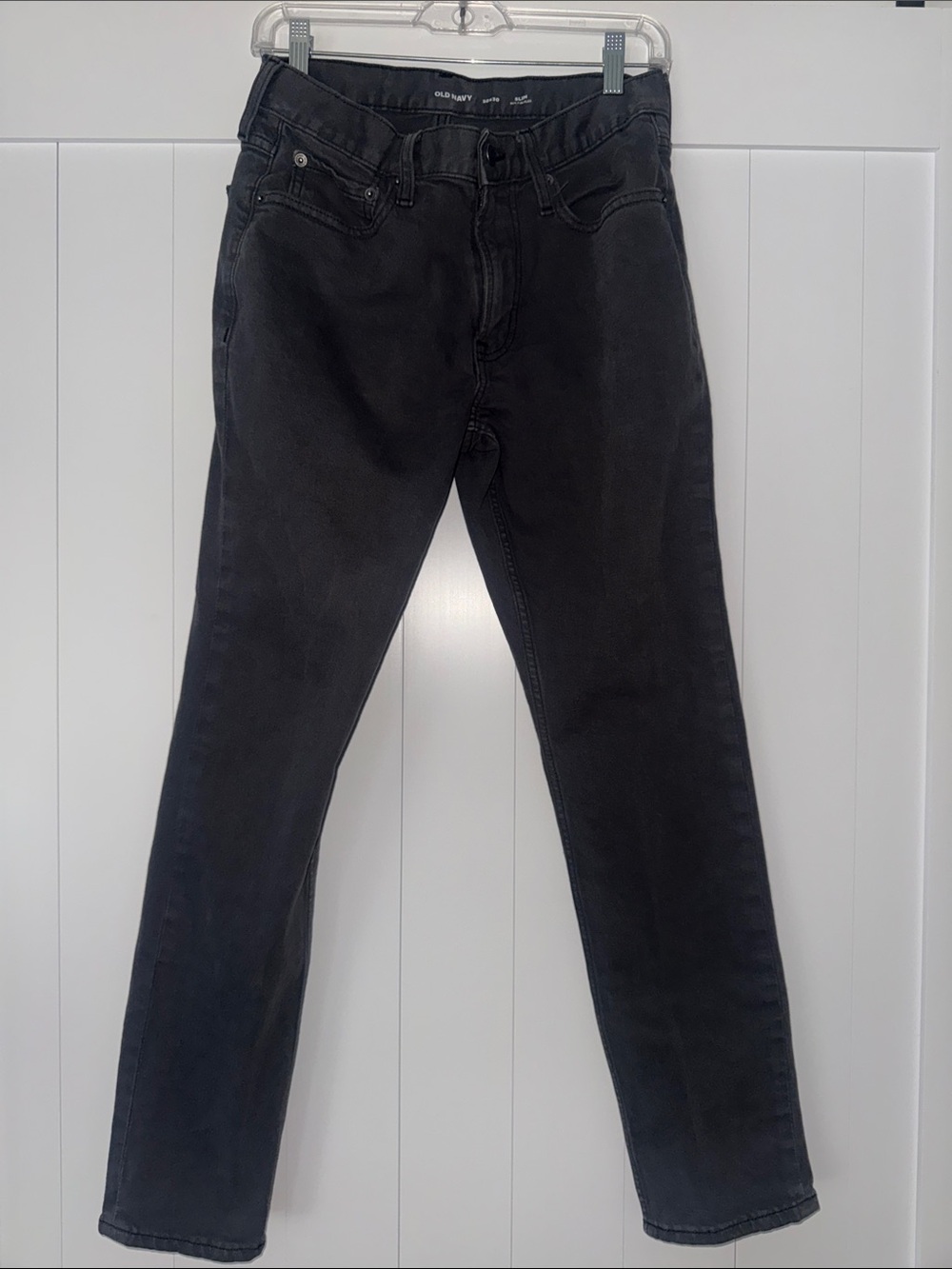 Old Navy Men’s Washed Black Slim Straight Jeans